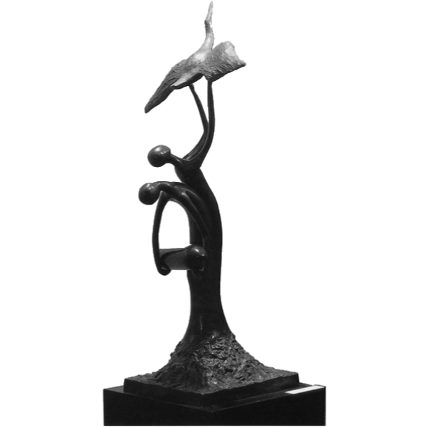 Statue of two prisoners and hope